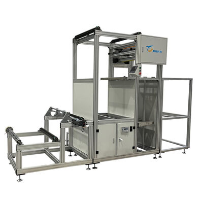 유리 섬유로 제작된 에어 필터용 완전 자동 플리팅 생산 라인