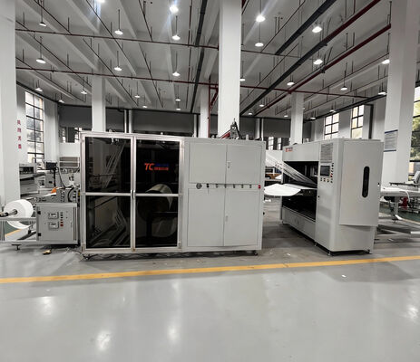 300mm 플리트 높이 고온 저항 유리 섬유 필터지 접지 생산 라인