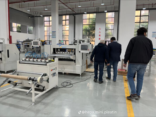 완전 자동 칼 접착 기계 자동차 필터 트럭 필터 필터 접착 및 접착 생산 라인