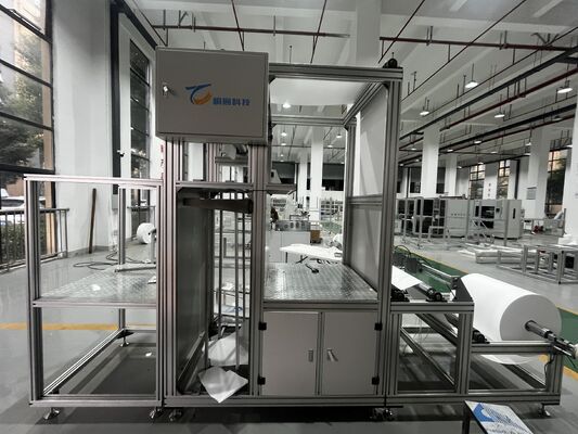 공기 청정기 제작용 HEPA 필터 유리 섬유 접기 및 주름 생산 라인