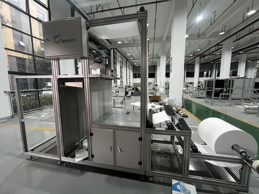 공기 청정기 제작용 HEPA 필터 유리 섬유 접기 및 주름 생산 라인