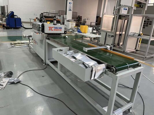 HEPA 필터 딥 플리트 알루미늄 및 종이 분리막 350mm 골판지 기계