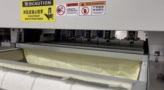 전산화된 포켓 필터 제작기 에어 필터 백 제작기 고효율