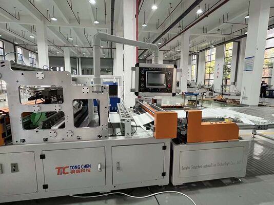 고효율 제조 공정을 위한 효율적이고 친환경적인 HEPA 필터 미니 접이 및 접착 생산 라인