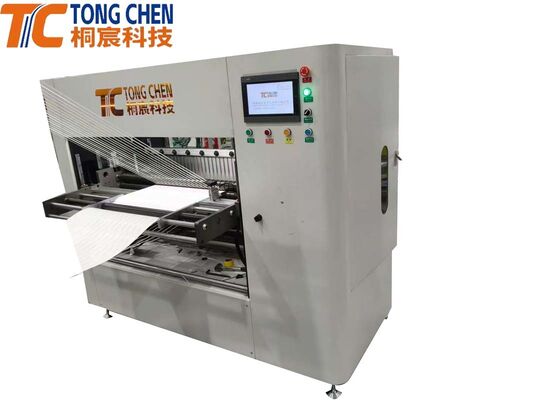 고성능의 고온 내성 유리섬유 HEPA 필터 요소 플레팅 기계 자동 모니터링 시스템