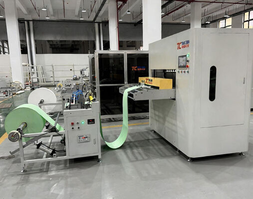 필터 종이 접기용 300mm 접기 높이 완전 자동 서보 모터 접기 생산 라인