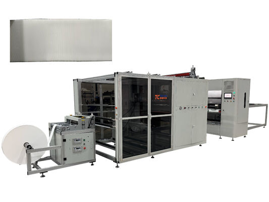 300mm 접이 높이 완전 자동 고온 무분할 유리 섬유 접이식 종이 생산 라인