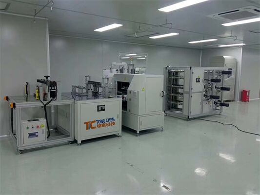 산업용 필터 요소를 위한 자동 공급 다층 재료 접착 생산 라인